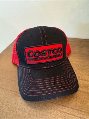 Costco Black & Red Trucker Cap